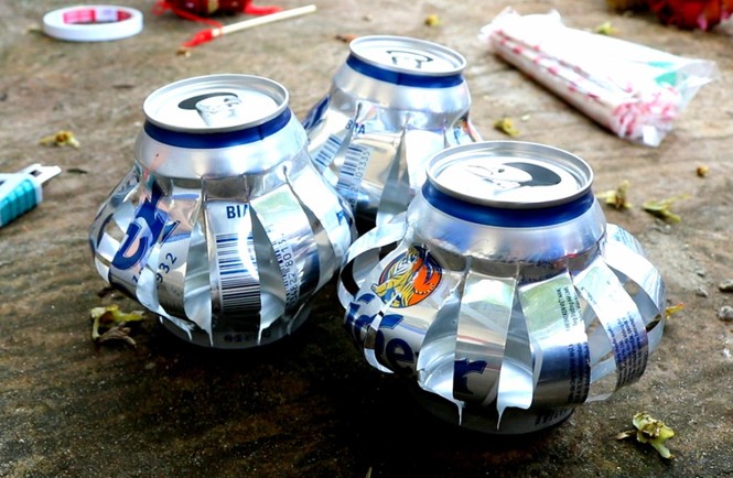 Lồng đèn vỏ lon, bánh trung thu handmade tặng trẻ em vùng sâu - ảnh 3