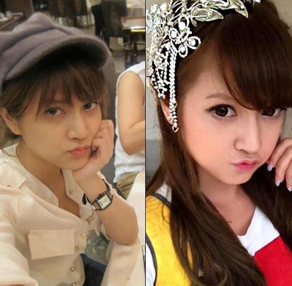Hot girl Hà Mốc vốn được mệnh danh xinh như búp bê cũng từng khiến nhiều người bất ngờ khi lộ nhan sắc bình thường trước khi make up