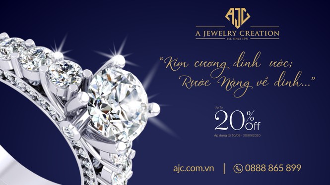 Ưu đãi mùa cưới hấp dẫn từ trang sức cao cấp AJC - ảnh 1
