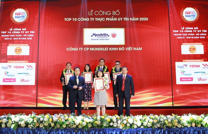 Mondelez Kinh Đô được vinh danh top 10 công ty thực phẩm uy tín năm 2020 - ảnh 1