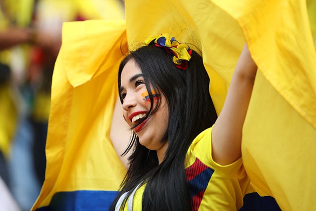 Fan nữ Colombia - Nhật Bản hâm nóng khán đài sân Mordovia - ảnh 2