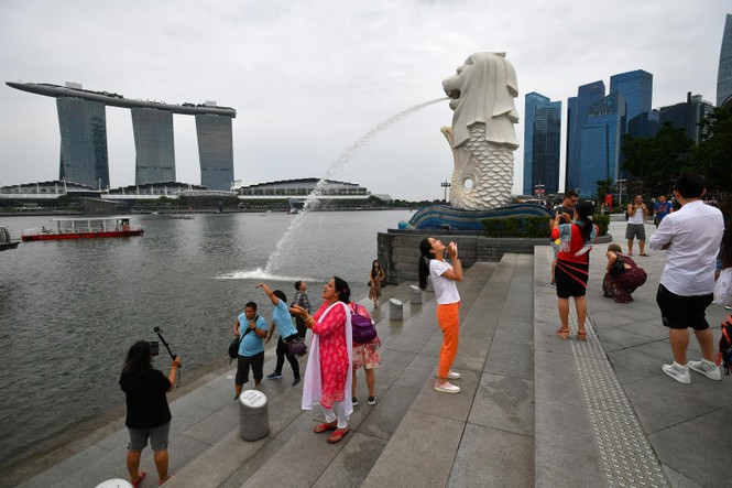 Singapore dỡ bỏ tượng sư tử biển lớn nhất để làm đường - ảnh 1