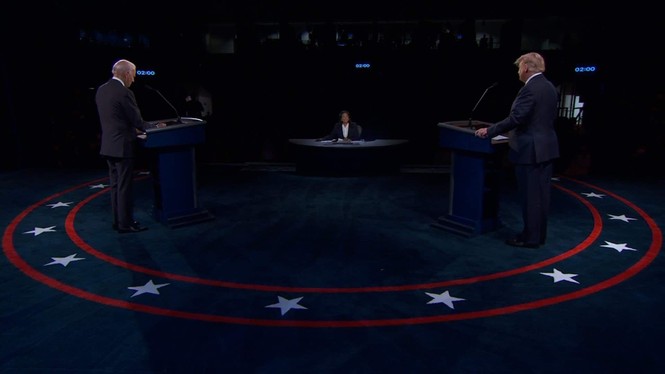 Sáng nay, hai ông Trump - Biden tranh luận lần cuối trước ngày bầu cử Tổng thống - ảnh 4