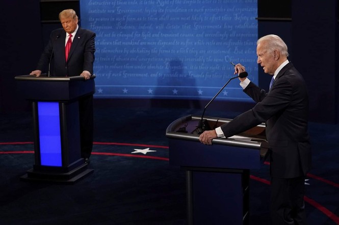 Sáng nay, hai ông Trump - Biden tranh luận lần cuối trước ngày bầu cử Tổng thống - ảnh 9
