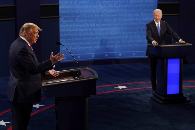 Sáng nay, hai ông Trump - Biden tranh luận lần cuối trước ngày bầu cử Tổng thống - ảnh 8