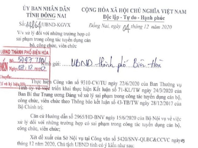 Đồng Nai: Nhiều lãnh đạo ngành giáo dục mất chức vì được bổ nhiệm sai quy định - ảnh 1
