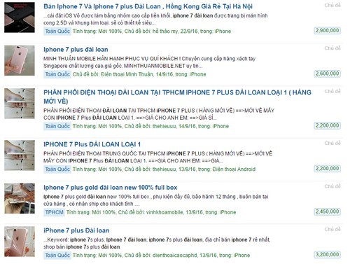 Hàng nhái iPhone 7, 7 Plus giá rẻ bán tràn lan ở TP HCM - ảnh 1
