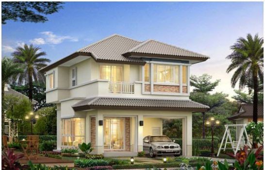 Những mẫu nhà 2 tầng mái thái kiểu mới đẹp ngẩn ngơ - ảnh 7