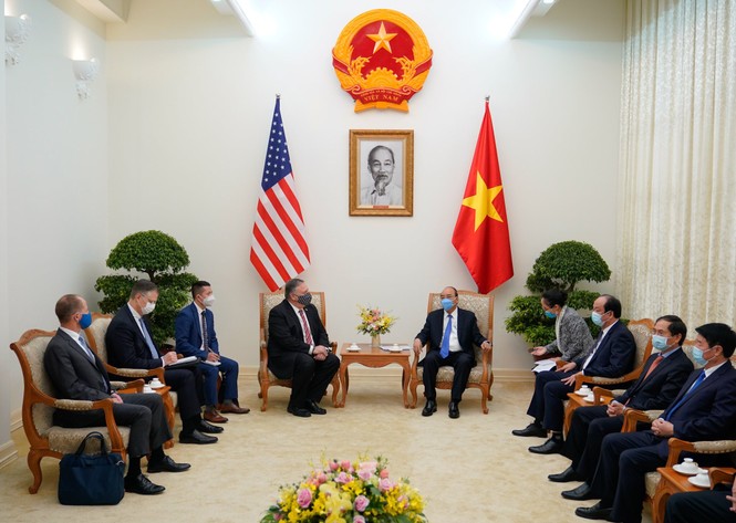 Thủ tướng Nguyễn Xuân Phúc tiếp Ngoại trưởng Mỹ - ảnh 1