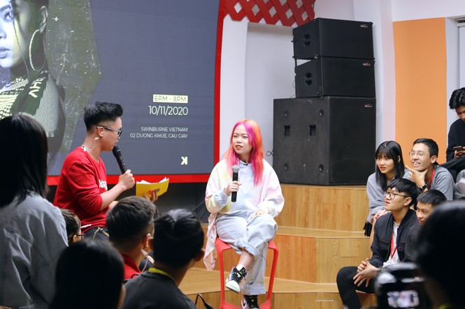 Rapper Tlinh chia sẻ con đường chinh phục ước mơ cùng sinh viên Swinburne Việt Nam - ảnh 3