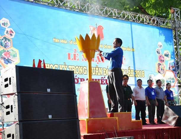 Đắk Lắk: 120 'chiến sĩ nhỏ' nhập ngũ Học kỳ Quân đội - ảnh 1