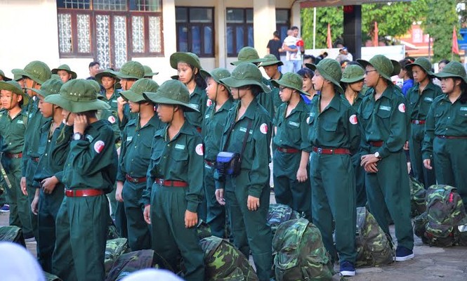 Đắk Lắk: 120 'chiến sĩ nhỏ' nhập ngũ Học kỳ Quân đội - ảnh 4