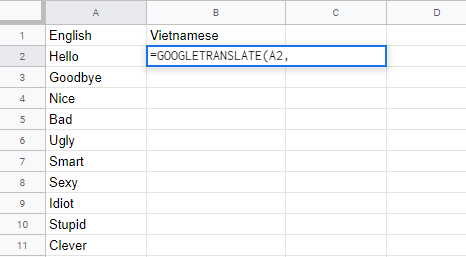 Mẹo cực chất để Google Translate dịch trực tiếp ngay trong Google Sheets - ảnh 1