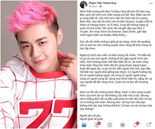 Thanh Duy Idol bức xúc vì liên tục bị chỉ trích ‘vô duyên’ trên truyền hình - ảnh 1