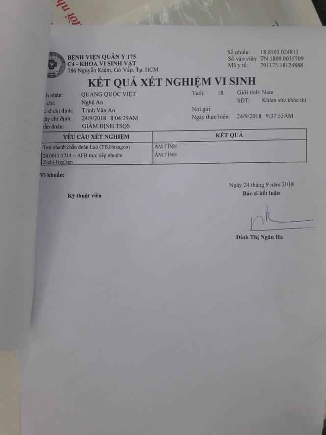 Nam sinh biên ải “khốn đốn” với kết quả không đồng nhất của bệnh viện - ảnh 3
