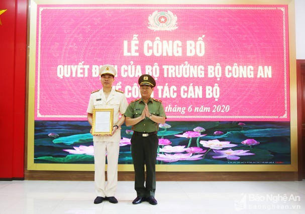 Đại tá Cao Minh Huyền làm Phó Giám đốc công an tỉnh Nghệ An - ảnh 1