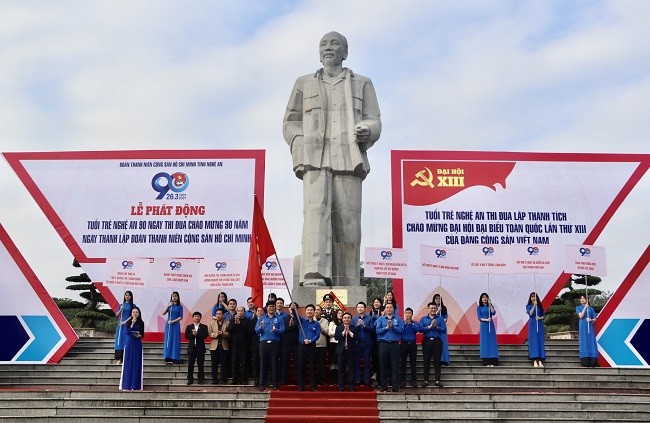 Tỉnh đoàn Nghệ An phát động 90 ngày thi đua chào mừng kỷ niệm 90 năm thành lập Đoàn - ảnh 5