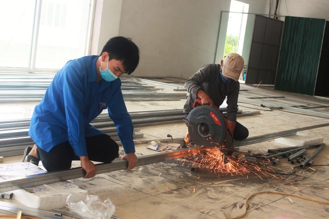 Hà Tĩnh gấp rút hoàn thành phòng cách ly riêng biệt cho trường hợp F1, F2 - ảnh 6