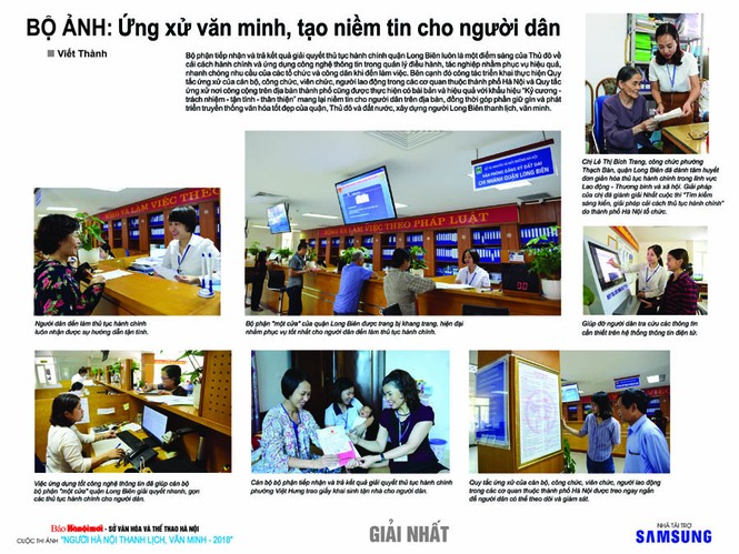 Trao 17 giải thưởng ảnh Hà Nội ứng xử văn minh, thanh lịch - ảnh 2