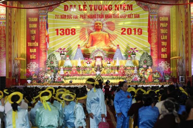 Hơn 5 nghìn phật tử về Đại lễ Phật Hoàng Trần Nhân Tông nhập niết bàn - ảnh 2