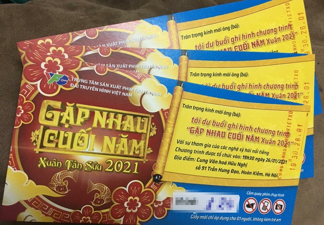 Lộ vé mời ghi hình Táo quân 2021 - ảnh 1