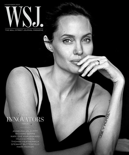 Angelina Jolie giản dị trong bộ ảnh trắng đen - ảnh 1