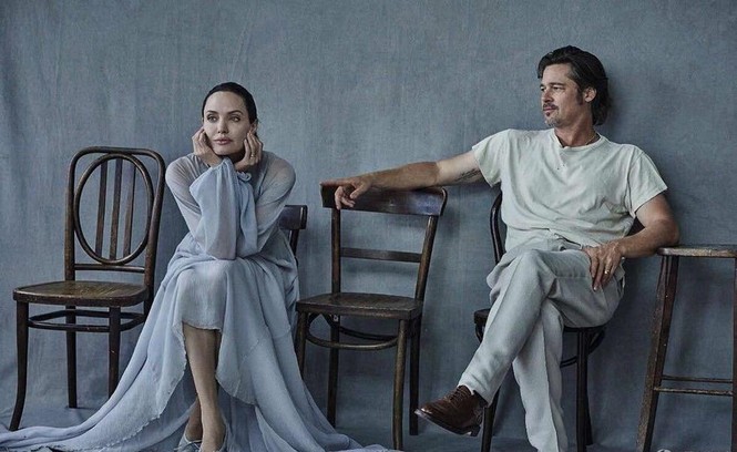 Fan “phát sốt” với bộ ảnh tình tứ của vợ chồng Brad Pitt - ảnh 3