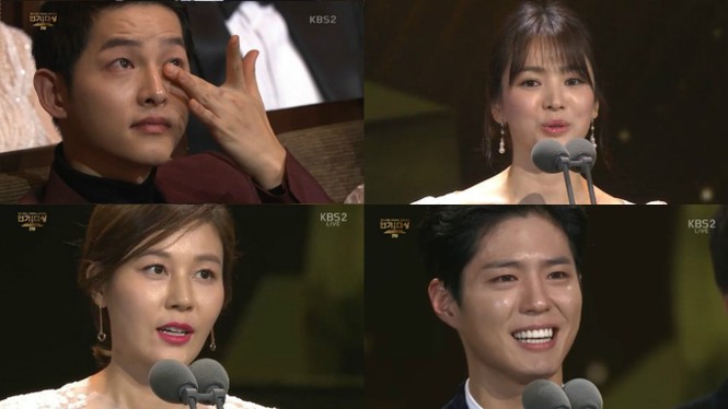 người đẹp,đầm,lộng lẫy,sải bước,kiêu sa,photo,Hàn Quốc,Song Hye Kyo, Song Joong Ki, Hậu duệ mặt trời, giải Daesang, KBS, Seoul - ảnh 13