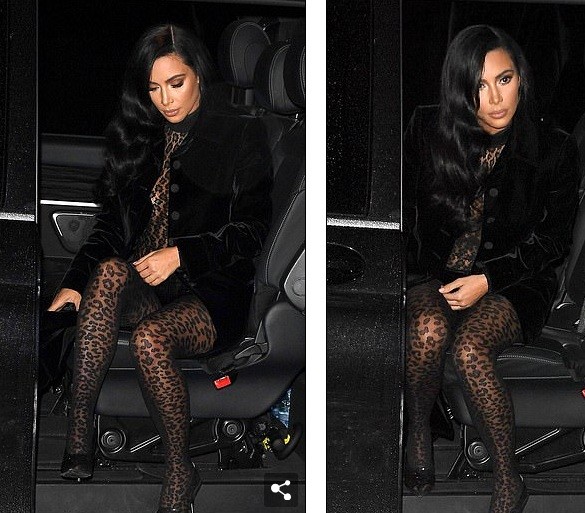 Kim Kardashian mặc xuyên thấu táo bạo dạo phố Paris - ảnh 10