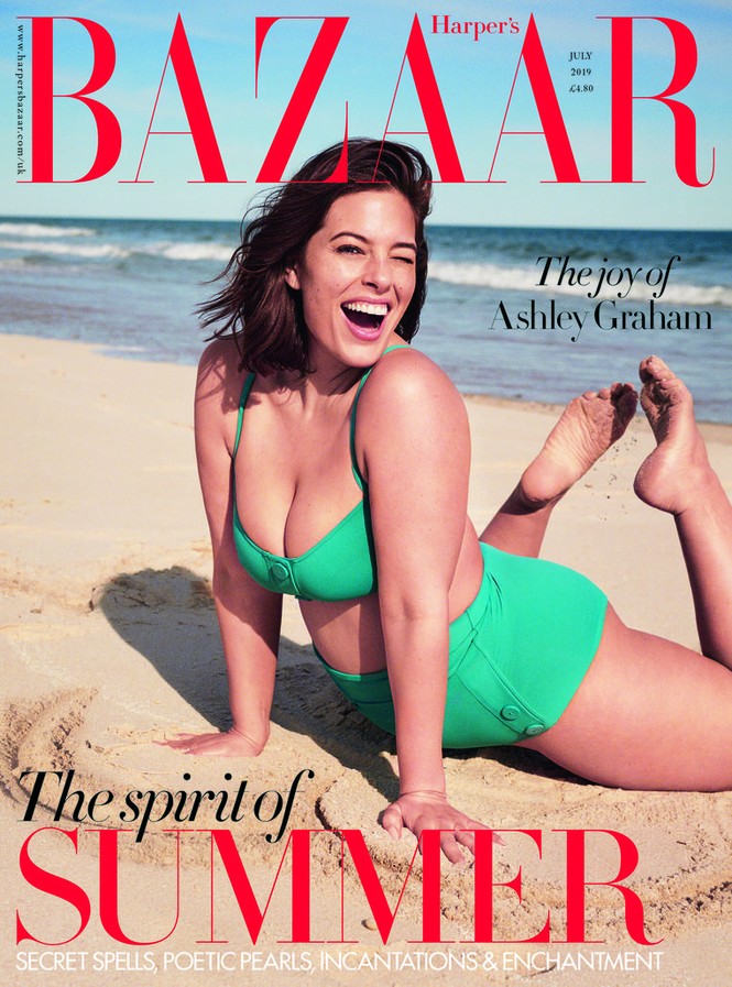 Nàng béo Ashley Graham tròn đầy quyến rũ với áo tắm - ảnh 1