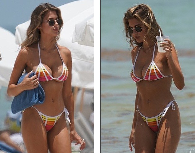 Người mẫu Mỹ Kara Del Toro dáng quyến rũ hút hồn ở Miami - ảnh 3