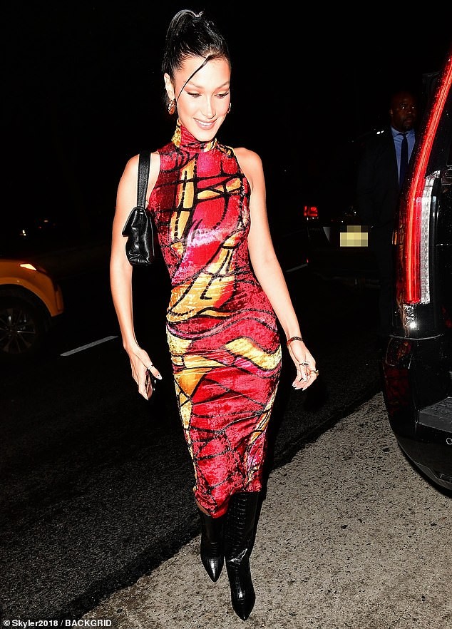 Bella Hadid diện bó sát tôn đường cong trong sinh nhật tuổi 23 - ảnh 2