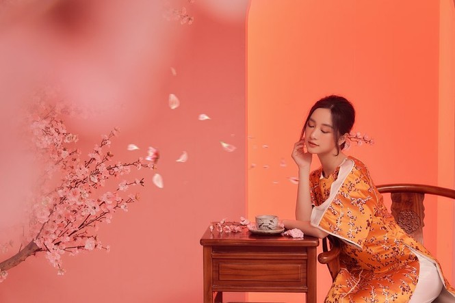 Ngọc nữ phim 'Mắt Biếc' và các hot girl 9x lung linh đón Tết - ảnh 5