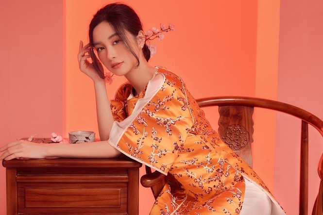 Ngọc nữ phim 'Mắt Biếc' và các hot girl 9x lung linh đón Tết - ảnh 1