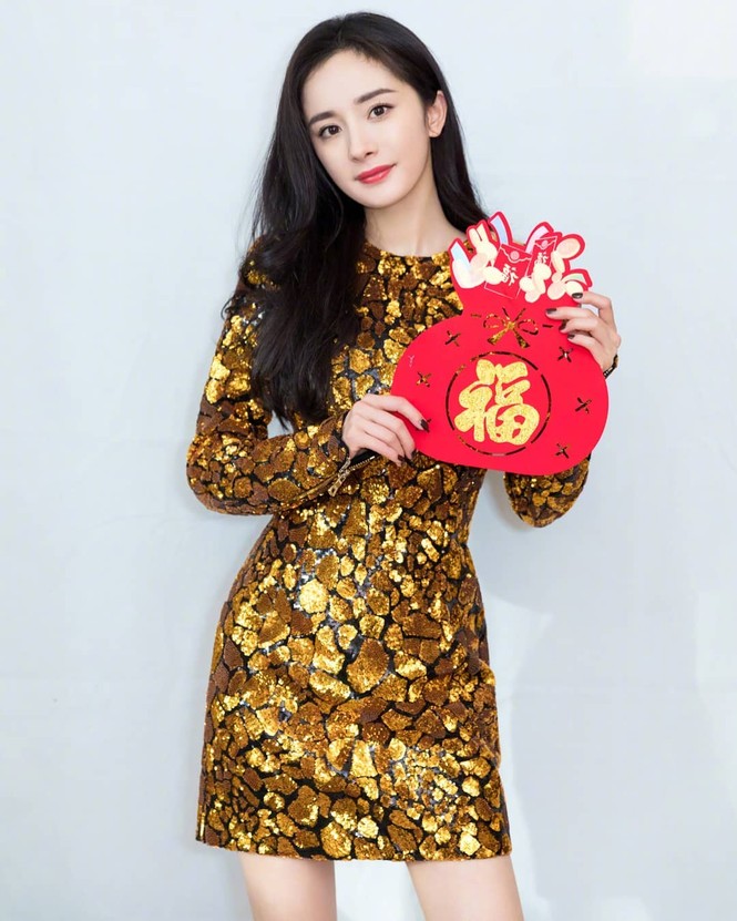 Lưu Gia Linh, Dương Mịch, Angelababy rạng ngời đón xuân - ảnh 9