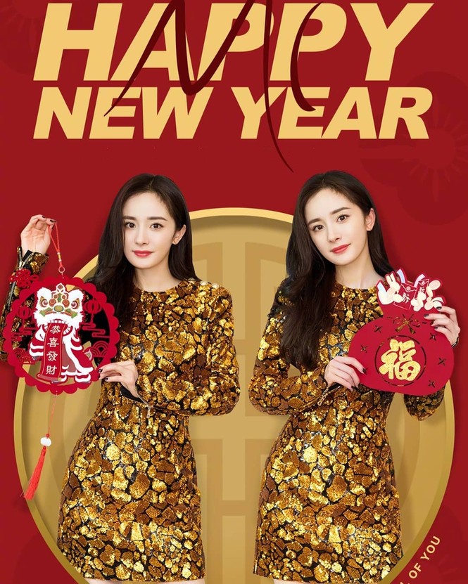 Lưu Gia Linh, Dương Mịch, Angelababy rạng ngời đón xuân - ảnh 12