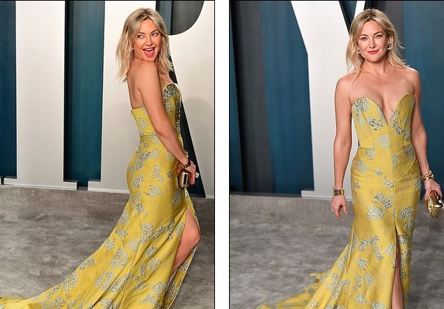 Kate Hudson 40 tuổi trẻ đẹp siêu gợi cảm với đầm hở ngực sâu - ảnh 4