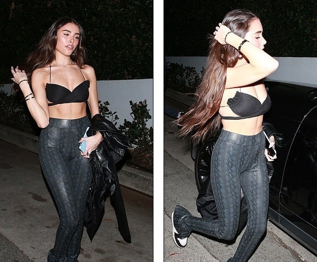 Nàng mẫu 20 tuổi Madison Beer mặc áo ngực đi chơi Valentine - ảnh 6
