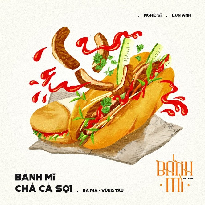 Bộ tranh vẽ bánh mì Việt Nam khiến dân mạng 'phát thèm' - ảnh 10