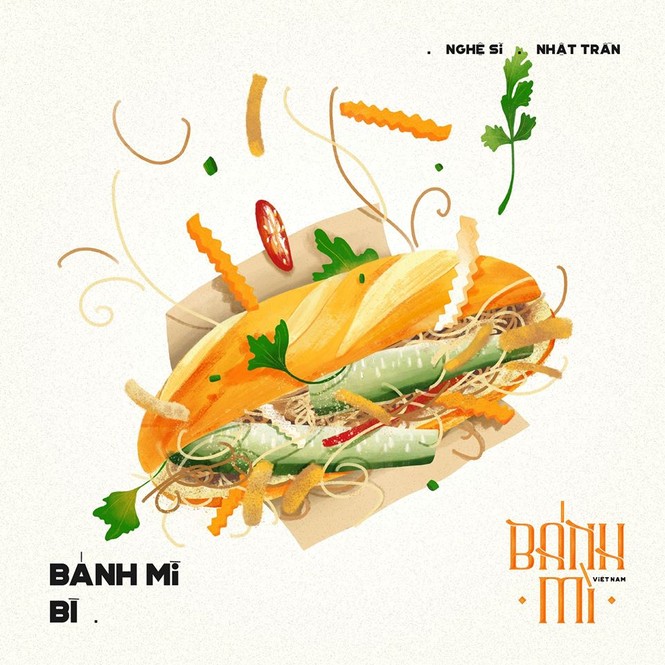 Bộ tranh vẽ bánh mì Việt Nam khiến dân mạng 'phát thèm' - ảnh 6
