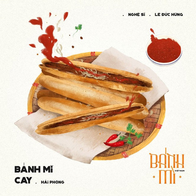 Bộ tranh vẽ bánh mì Việt Nam khiến dân mạng 'phát thèm' - ảnh 2