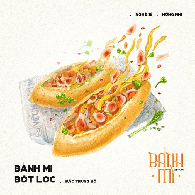 Bộ tranh vẽ bánh mì Việt Nam khiến dân mạng 'phát thèm' - ảnh 17