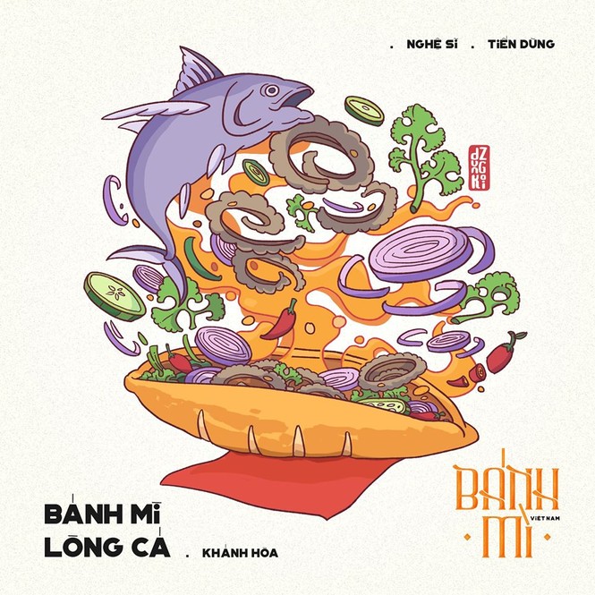 Bộ tranh vẽ bánh mì Việt Nam khiến dân mạng 'phát thèm' - ảnh 15