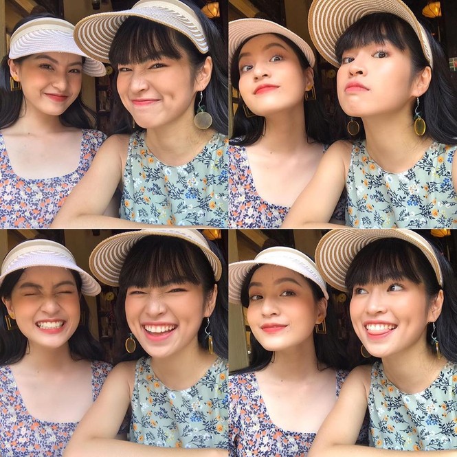 Hai 'hot girl Mắt biếc' đẹp nền nã trong loạt ảnh 'hồng hồng tuyết tuyết' - ảnh 12