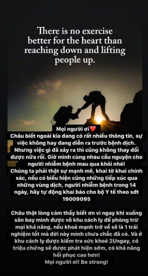 Châu Bùi tích cực tập thể dục, được tặng hoa 8/3 ở khu cách ly - ảnh 6