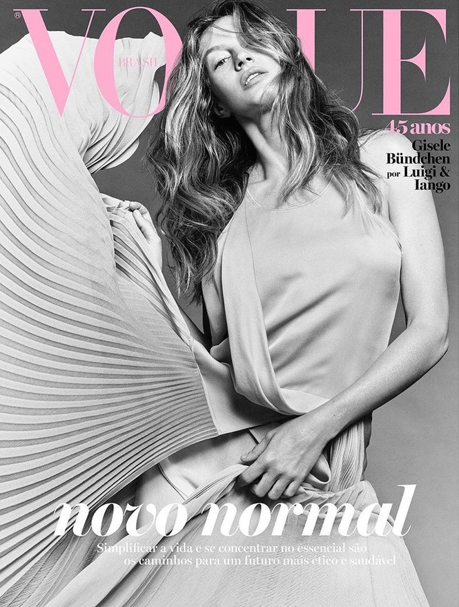 Siêu mẫu đắt giá Gisele Bundchen bán nude che ngực trần - ảnh 2