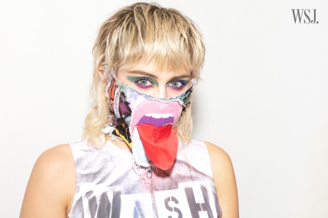 Miley Cyrus đeo găng tay, khẩu trang chống dịch chụp ảnh thời trang - ảnh 7