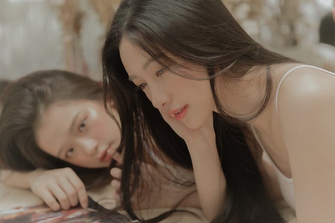 Linh Ka, Jun Vũ đẹp trong trẻo trong loạt ảnh 'chị chị em em' nền nã - ảnh 4
