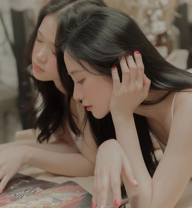 Linh Ka, Jun Vũ đẹp trong trẻo trong loạt ảnh 'chị chị em em' nền nã - ảnh 5