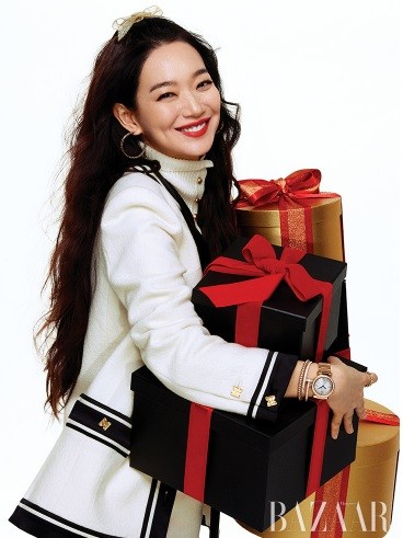 'Hồ ly 9 đuôi' Shin Min Ah đẹp xuất sắc đón Giáng sinh - ảnh 7